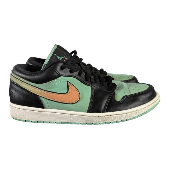 Nike Air Jordan 1 Low SE “Light Dew / Sunset Haze” Black Mint Tan Men’s Size 12 - Picture 1 of 8